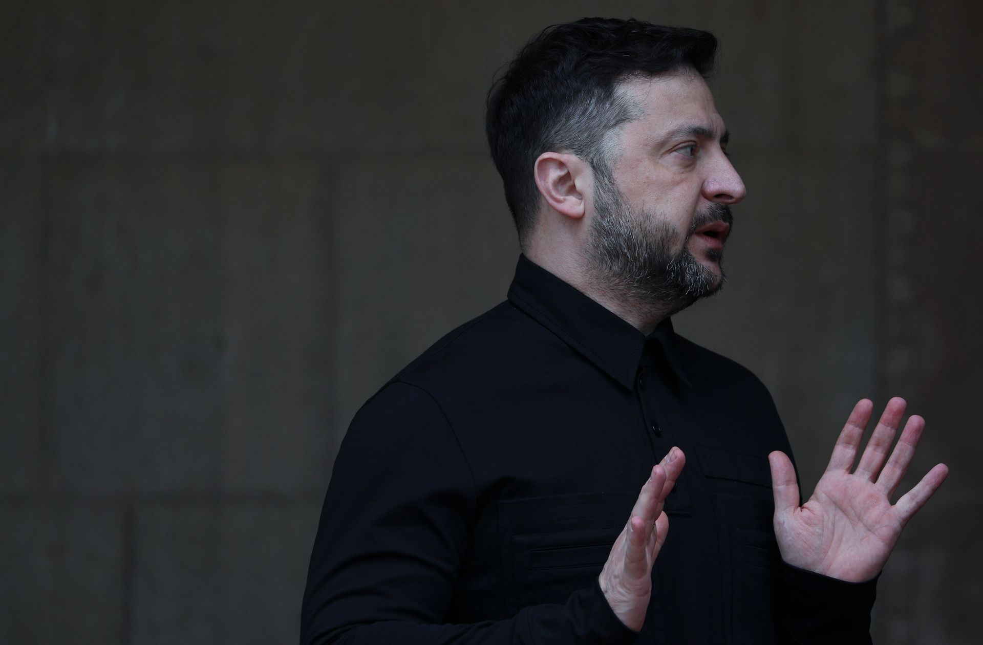 President Volodymyr Zelensky in Nicosia, Cyprus, on Jan. 7, 2026.