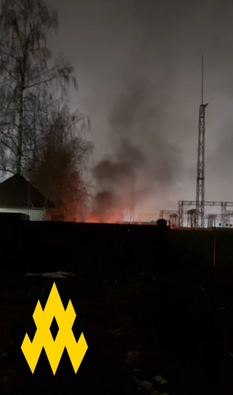 Pro-Ukrainian partisans sabotage electrical substation in Russia's Bryansk Oblast, group claims