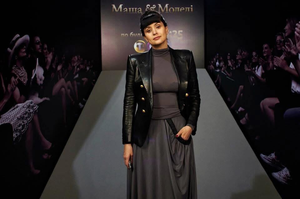 Former model and TV host Masha Manyuk at Ukrainian Fashion Week in Kyiv, Ukraine, in 2011.
