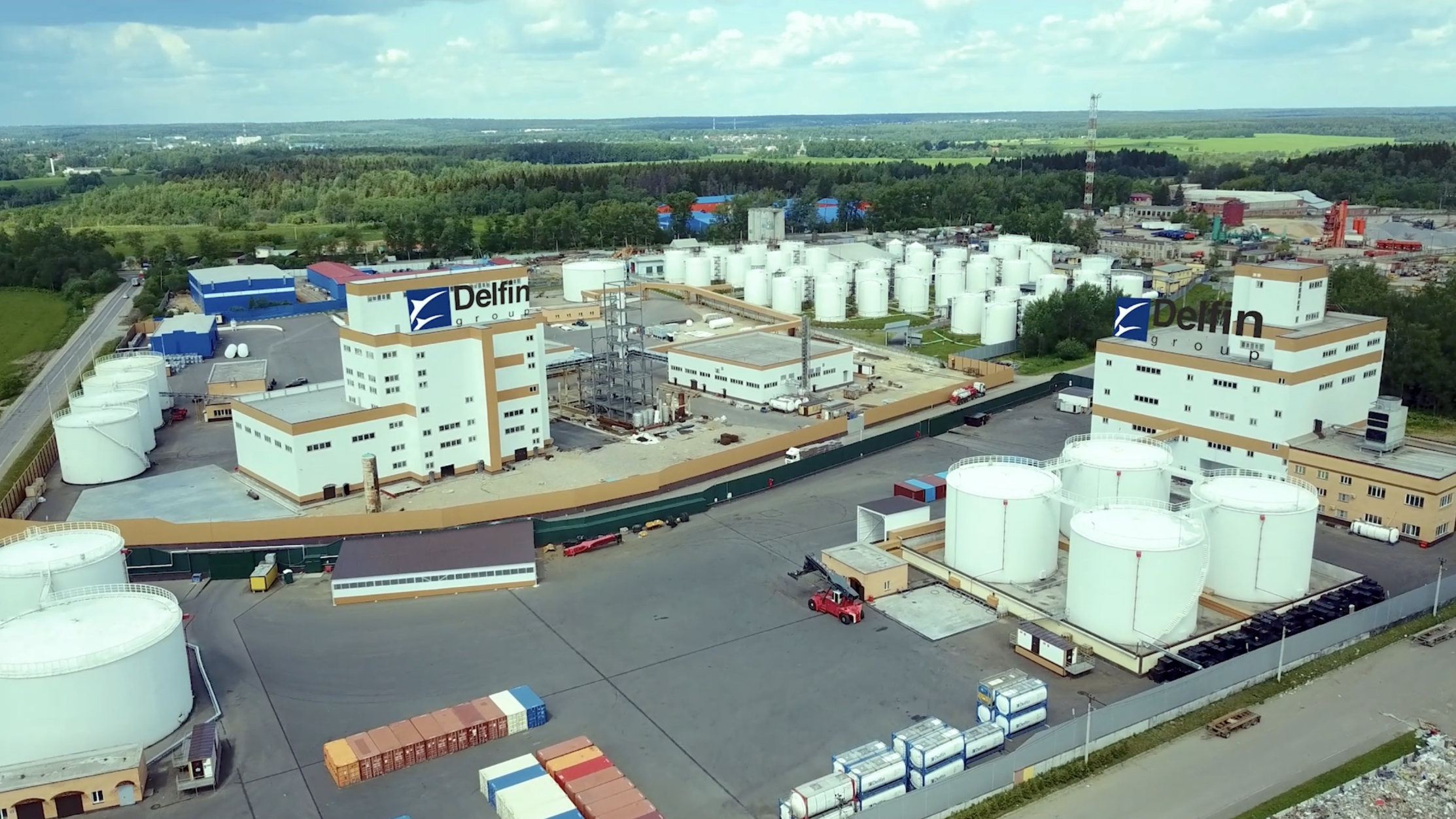 A screenshot of Glycerine Solution’s production facilities in Pushkino, Russia, taken from promotional materials released in October 2024.