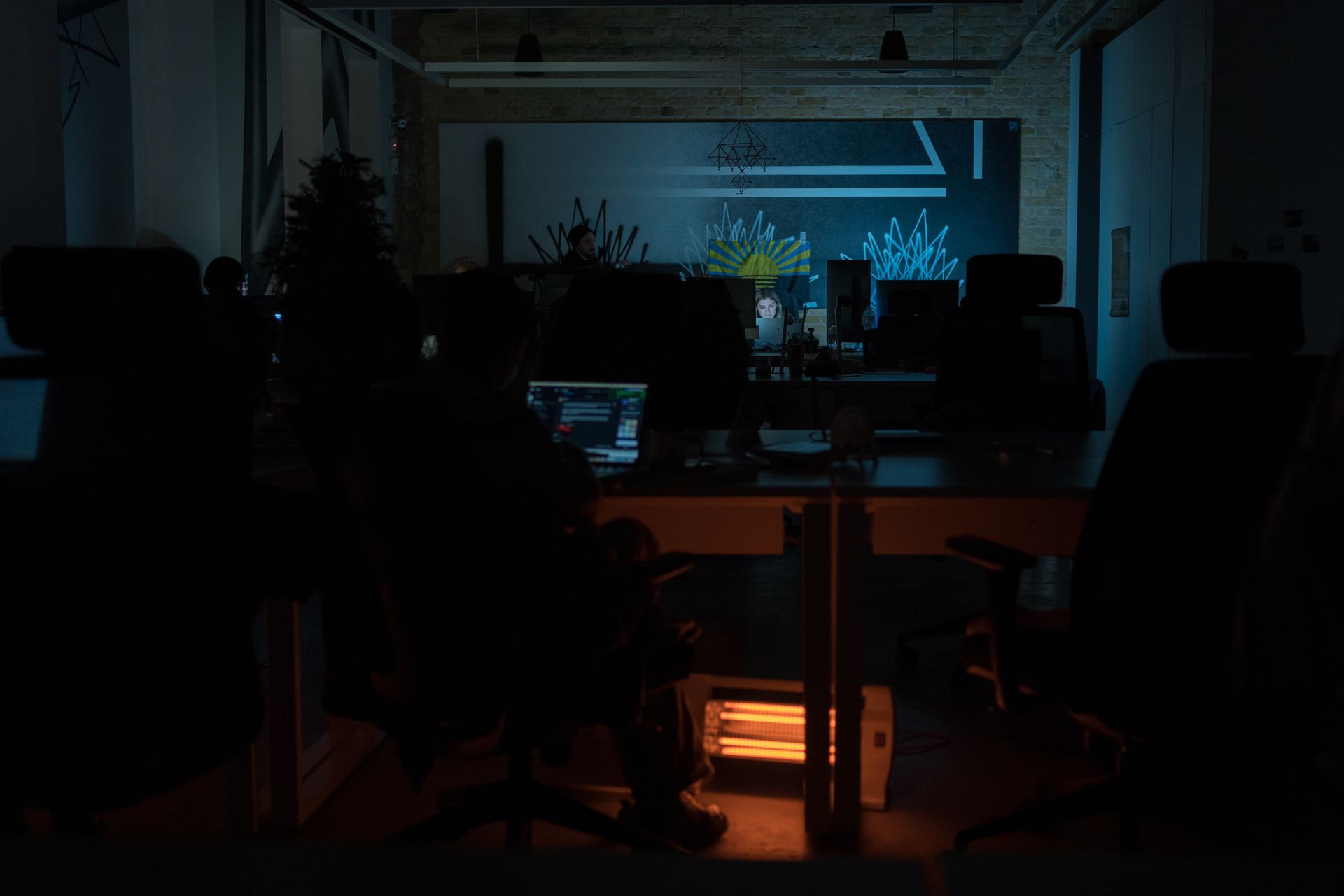 People work in The Kyiv Independent newsroom in Kyiv, Ukraine, on Jan. 14, 2026.