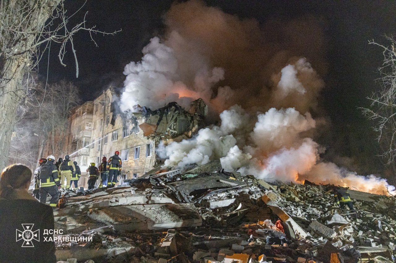 Russian mass attack on Ukraine kills 8 in Kharkiv, including children