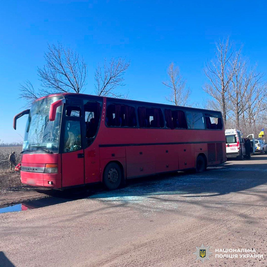 Bus driver killed in Russian drone strike in Kharkiv Oblast