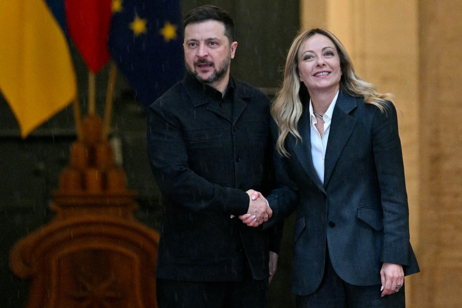 Zelensky meets Meloni in Italy amid European diplomatic tour