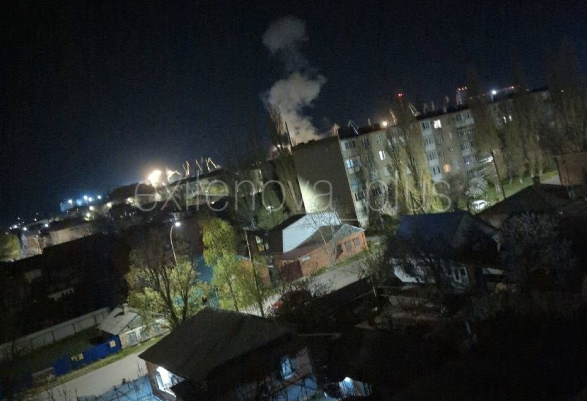 Ukrainian drones reportedly strike seaport in Russia's Krasnodar Krai