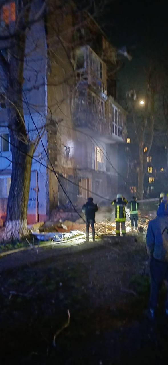 Russian drone strike damages residential building in Odesa, injuring at least 2