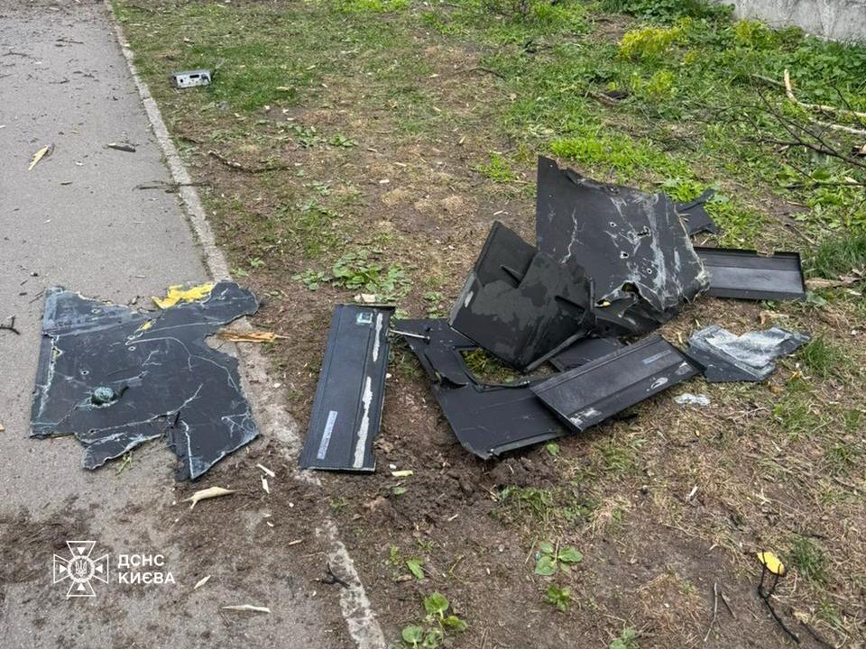 At least 2 people injured as daytime Russian drone attack hits Kyiv, damaging building, cemetery
