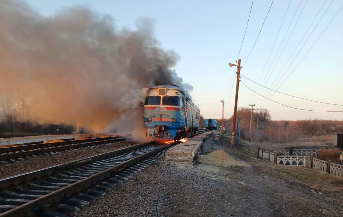 As Russian attacks on Ukraine's railways intensify, passenger trains now targets for drones