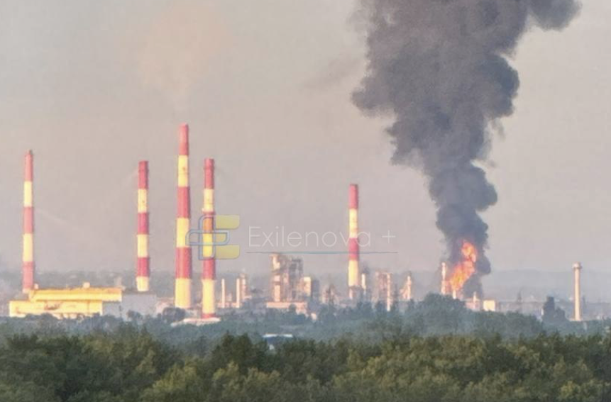 Russian oil refinery nearly 800 kilometers from bo