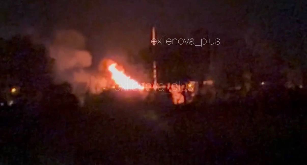 Drone debris sparks fire at Russian oil depot in Krasnodar