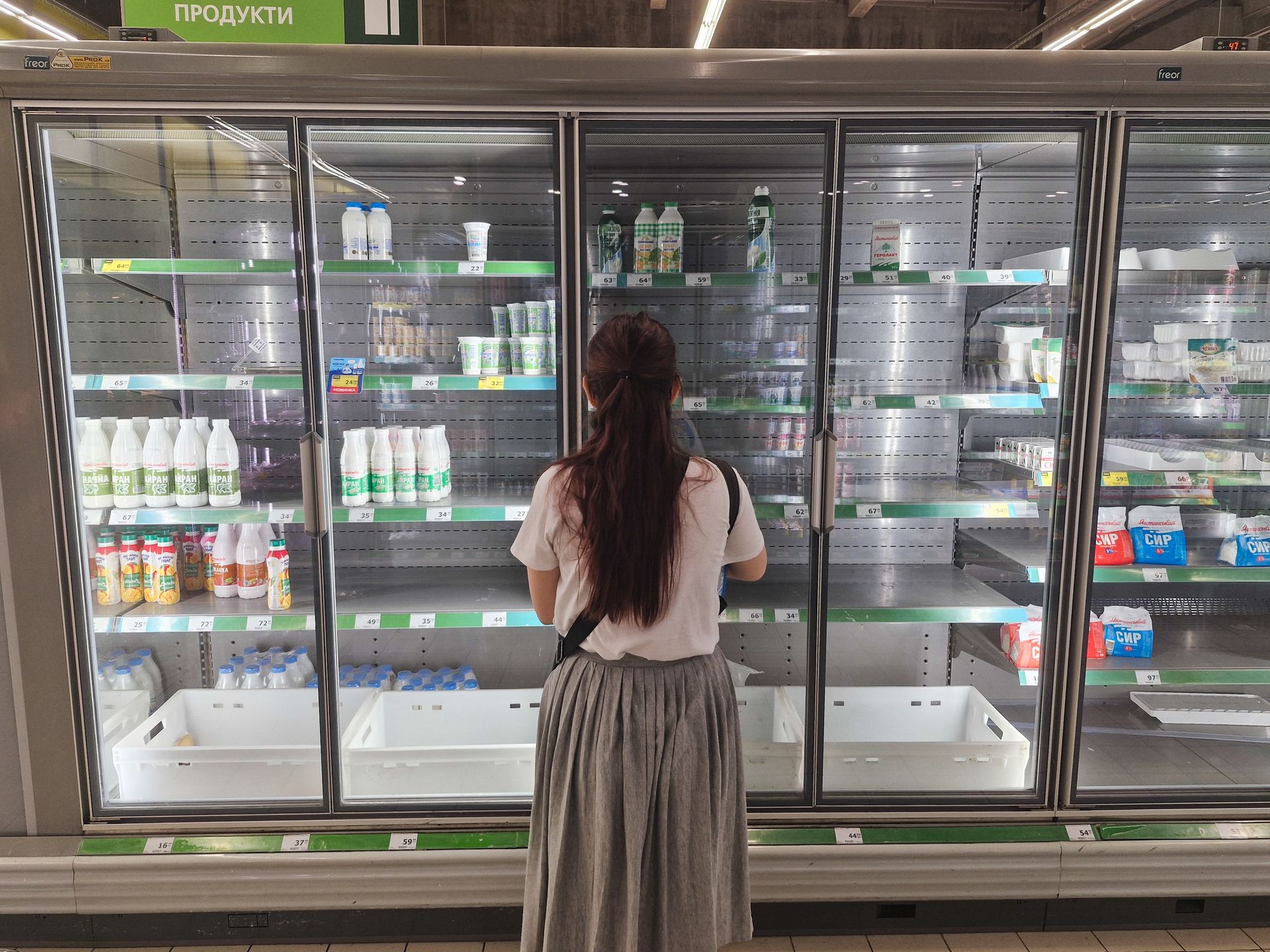 First time since the early days of all-out war, Kyiv faces food supply disruptions and empty shelves