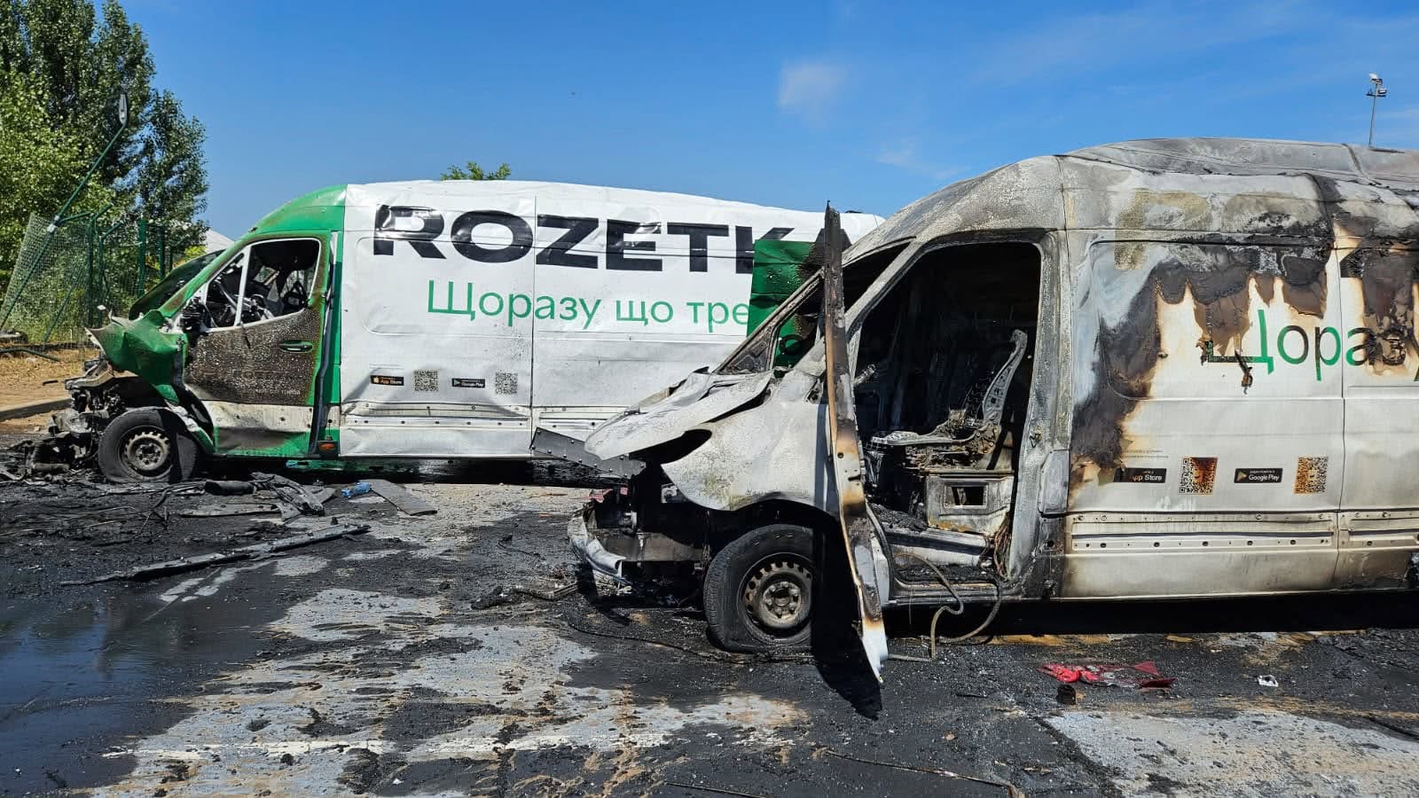Russian drone strike on Rozetka warehouse in Kyiv Oblast kills one