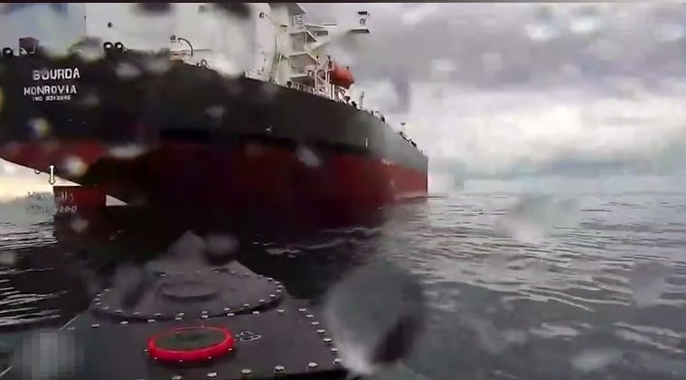 Ukraine sinks sanctioned Russian ship in Black Sea, Zelensky says