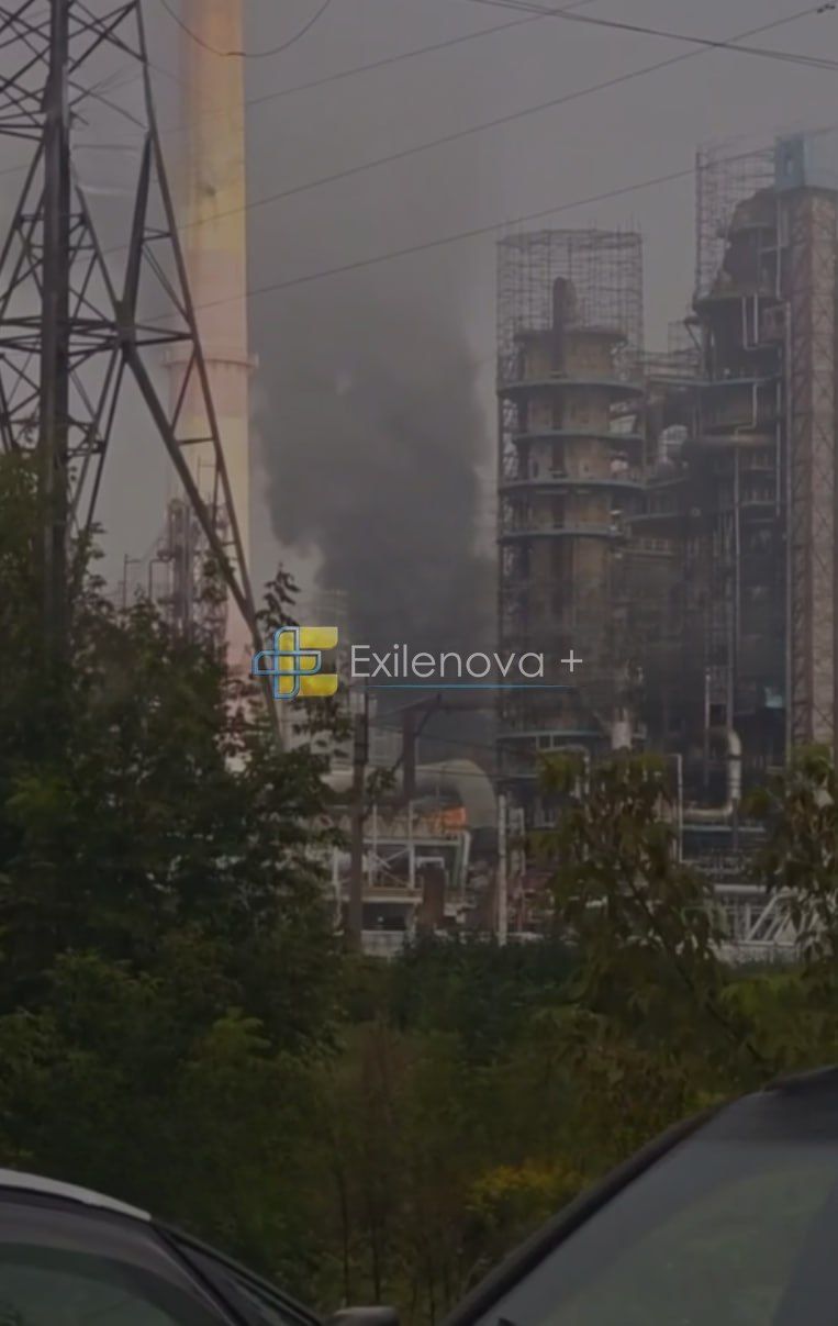 Aftermath of a Ukrainian drone strike on Russian territory, August 19, 2026