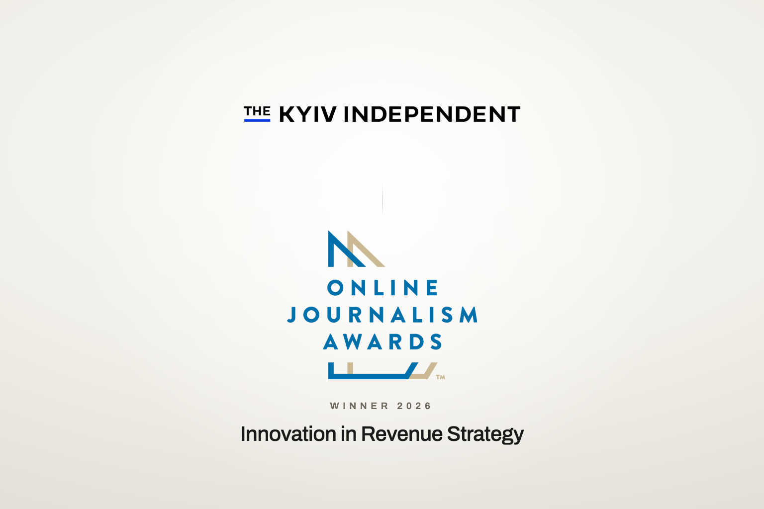 Kyiv Independent wins 2026 Online Journalism Award for revenue strategy innovation