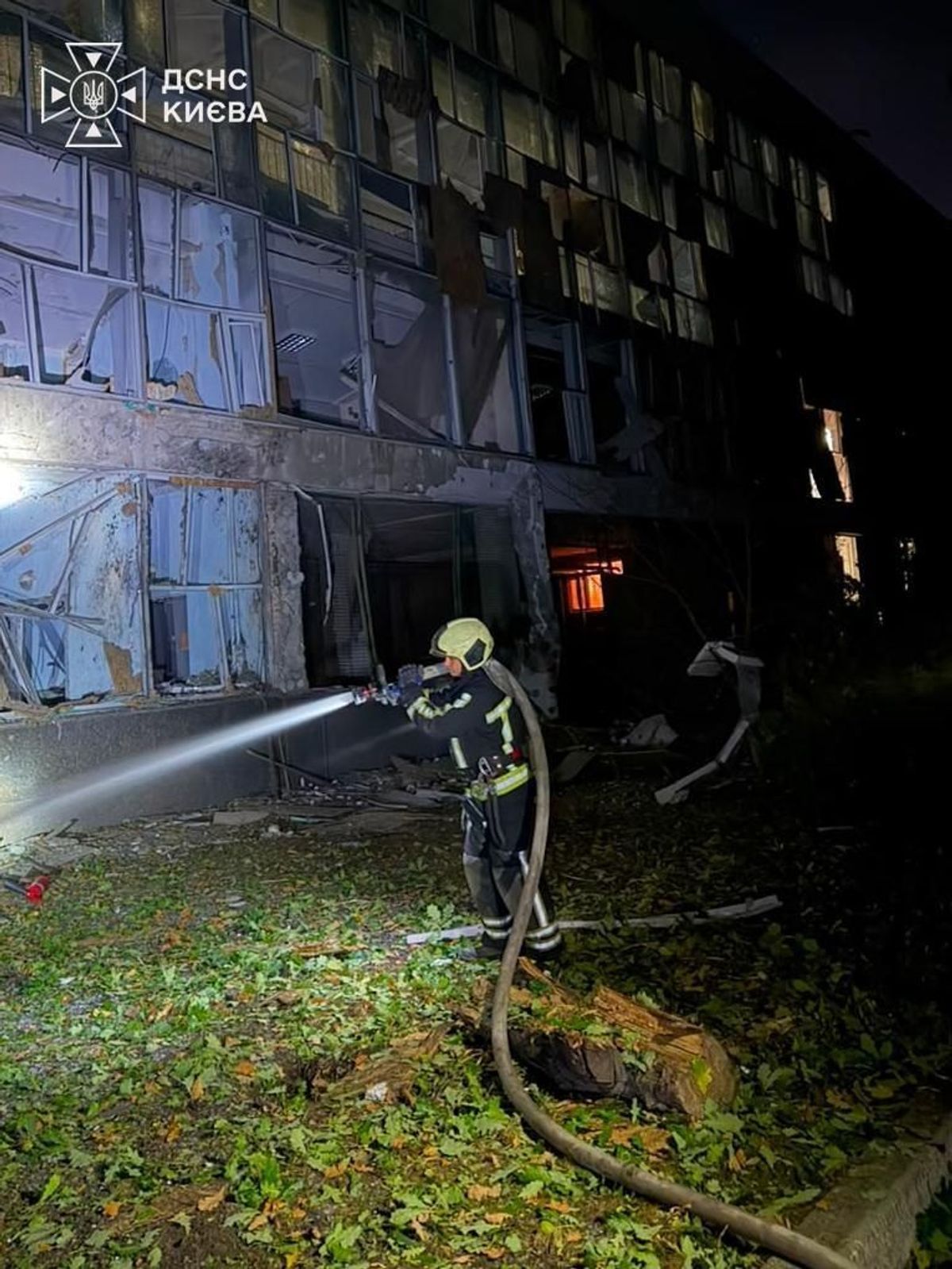 Russian Missile and Drone Attack on Kyiv Injures 12