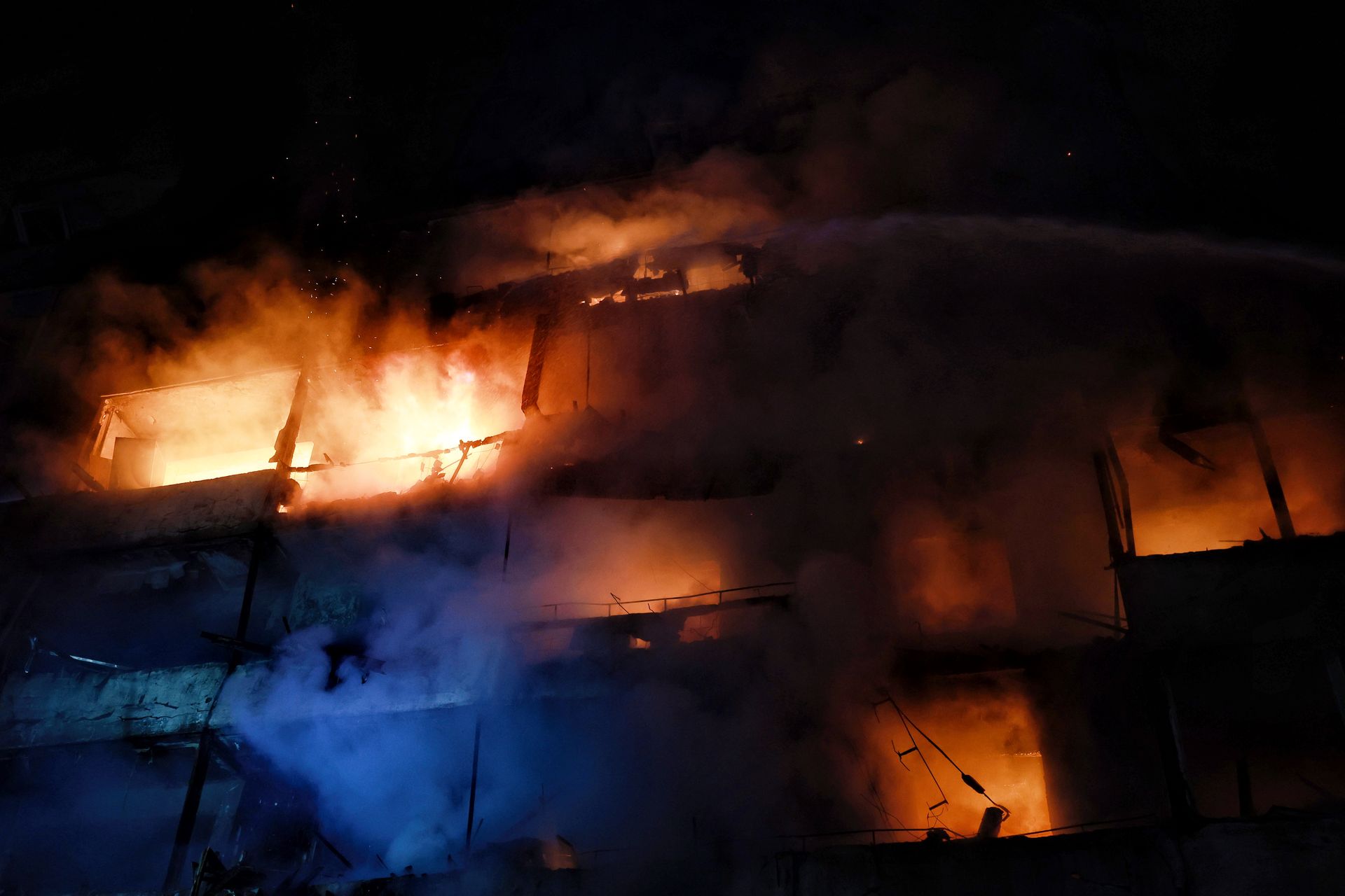 Russian attacks kill at least 10 and injure 91 across Ukraine; Kyiv hit by ballistic missiles for second night