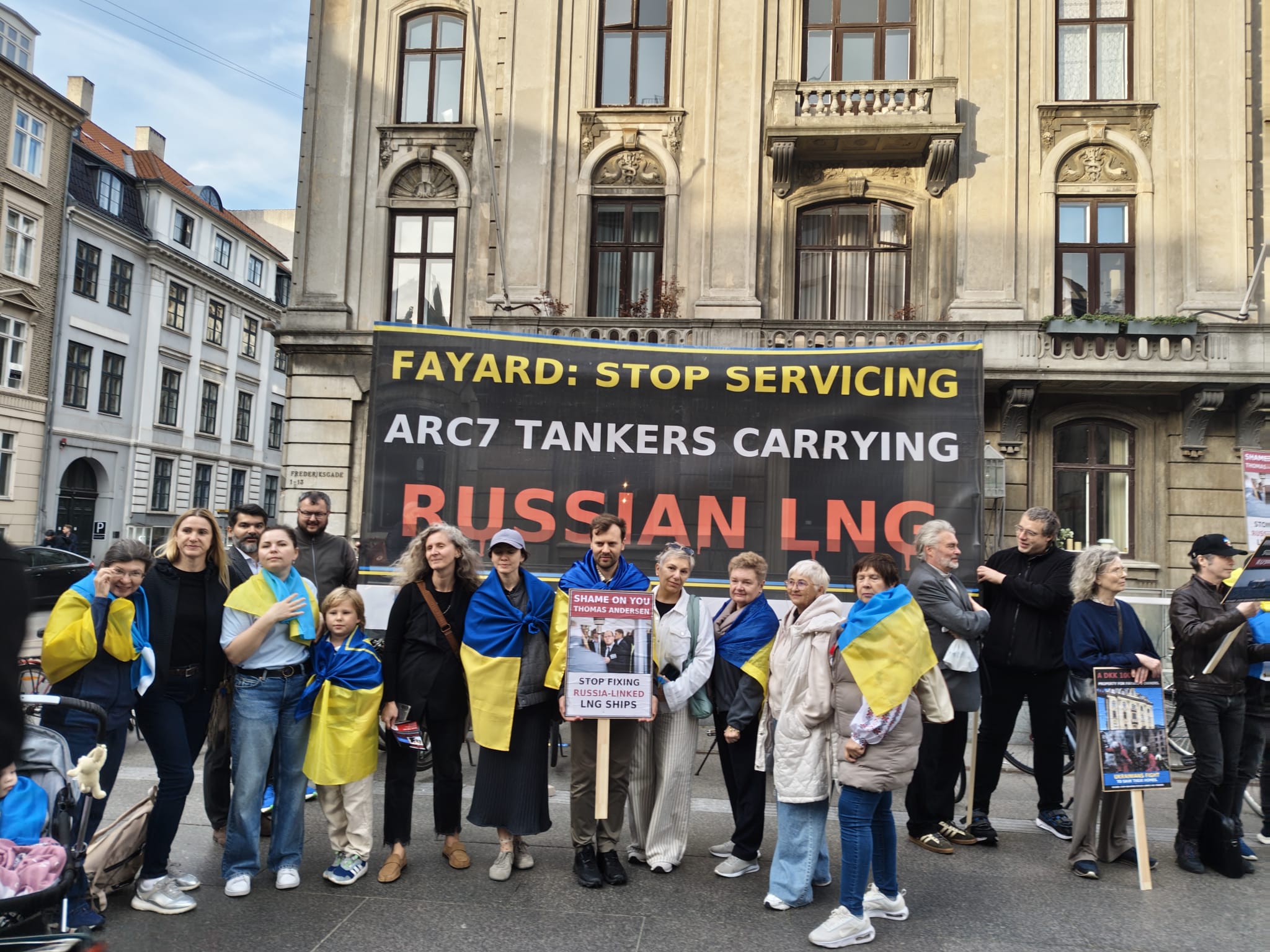 Protesters in Denmark rally against last EU shipyard servicing Russia-linked tankers