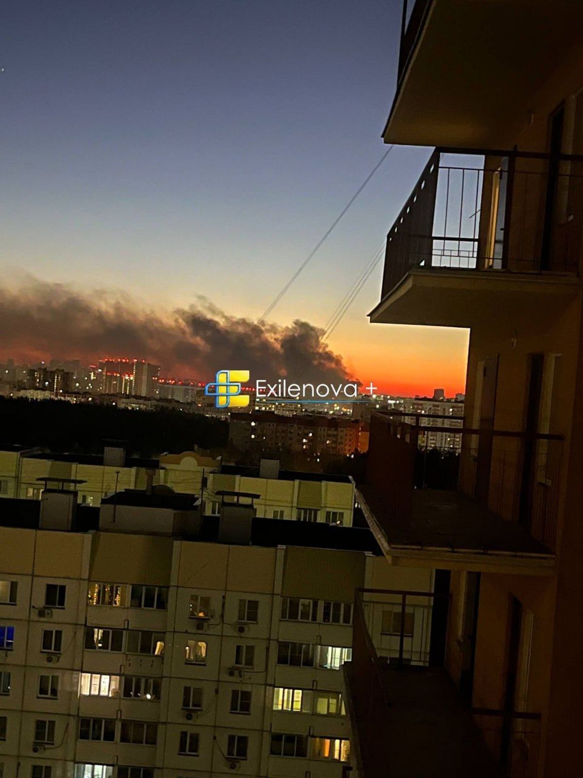 Drone reportedly strikes business center in Russia's Voronezh as fires break out across city